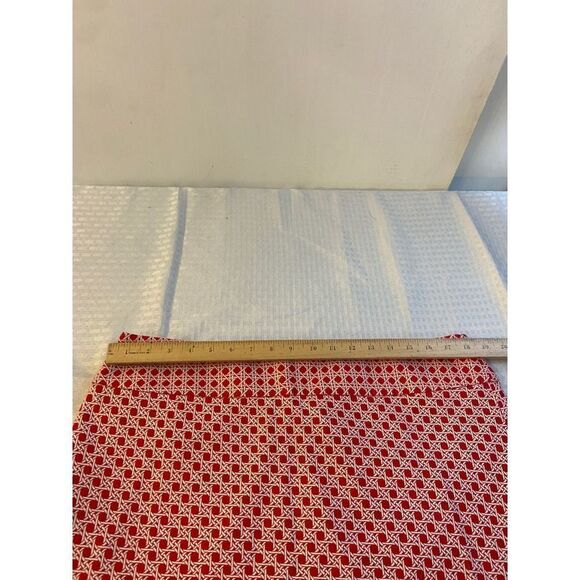 Talbots lined skirt size 16 red white geometric pattern zipper  CA#23147 - Picture 5 of 8